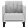 Sofa Fotel z Podłokietnikami Cloud Grey 53 cm Tkanina