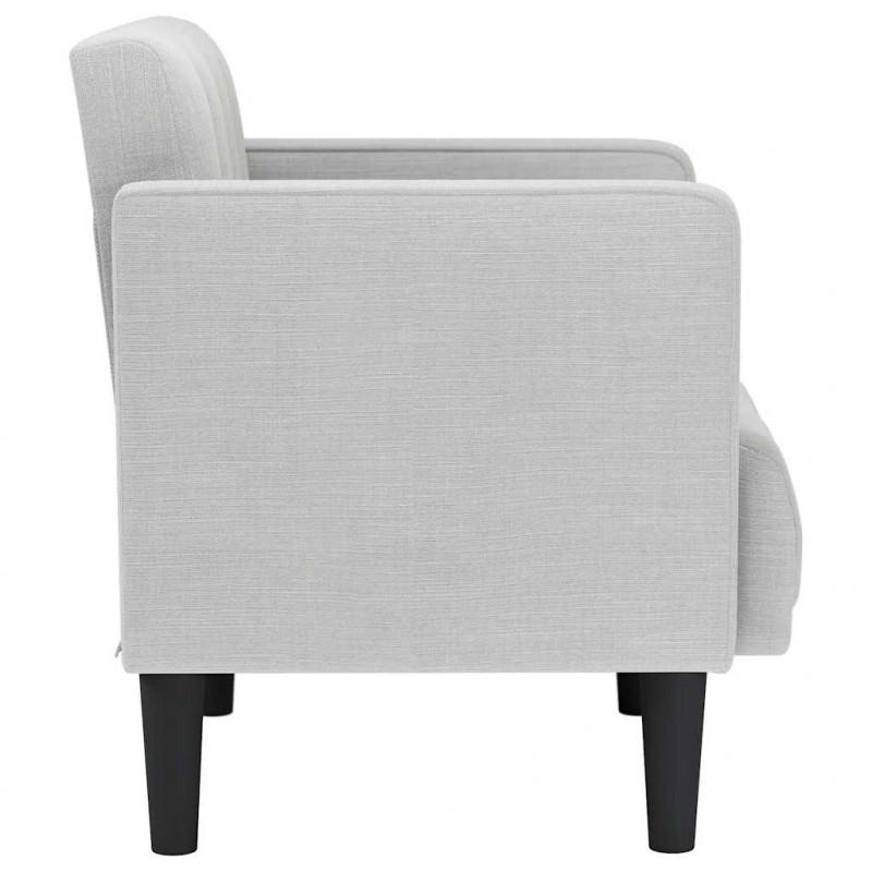 Sofa Fotel z Podłokietnikami Cloud Grey 53 cm Tkanina