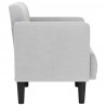 Sofa Fotel z Podłokietnikami Cloud Grey 53 cm Tkanina