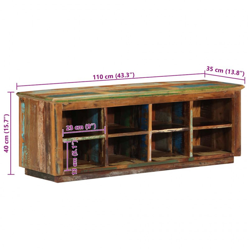 Szafka na buty z półką Brązowy 110 x 35 x 40 cm