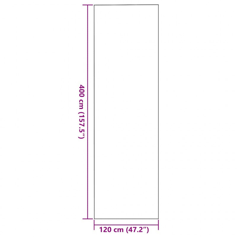 Dywanik wejściowy Inny Szary i czarny 120 x 400 cm