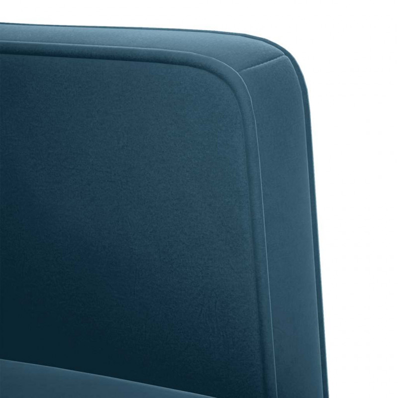 Sofa Fotel z Podłokietnikami Niebieski 53 cm Aksamit