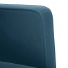 Sofa Fotel z Podłokietnikami Niebieski 53 cm Aksamit
