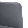 Sofa Fotel z Podłokietnikami Ciemnoszary 53 cm Aksamit