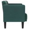 Sofa dwuosobowa Ciemnozielona 111 cm Tkanina