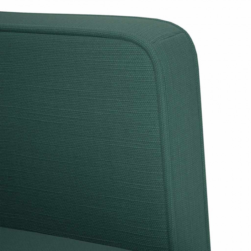 Sofa dwuosobowa Ciemnozielona 111 cm Tkanina