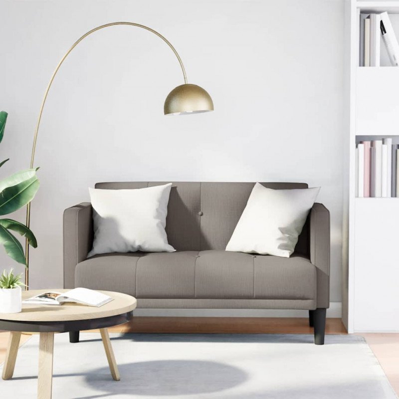 Sofa dwuosobowa Taupe 111 cm Tkanina