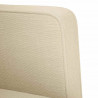 Sofa dwuosobowa kremowa 111 cm Tkanina