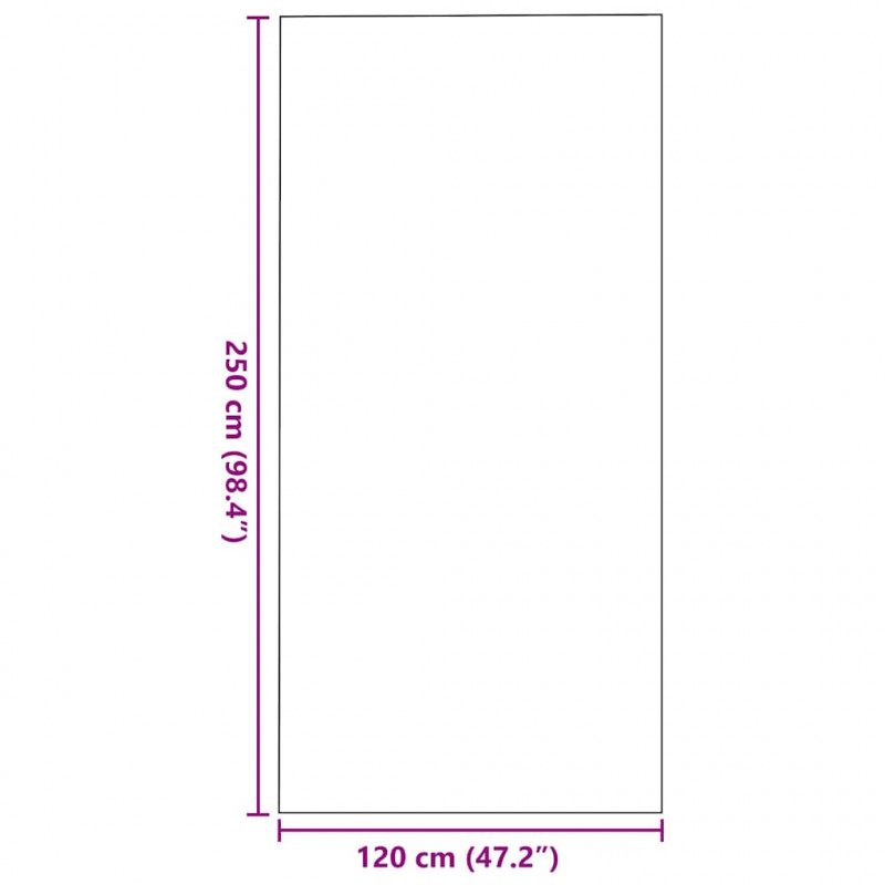 Dywanik wejściowy Inny Czerwony i Czarny 120 x 250 cm