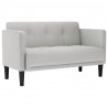 Sofa dwuosobowa Cloud Grey 111 cm Tkanina