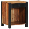 Szafka Nocna 2 pcs Brązowy 40 x 35 x 50 cm Lite Drewno Akacji