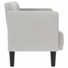 Sofa dwuosobowa Cloud Grey 111 cm Tkanina