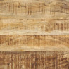 Stolik kawowy Brązowy 90 x 50 x 40 cm Lite drewno mango i metal