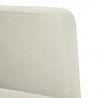 Sofa dwuosobowa kremowa 111 cm aksamitna