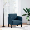Sofa Fotel z Podłokietnikami Niebieski 54 cm Aksamit