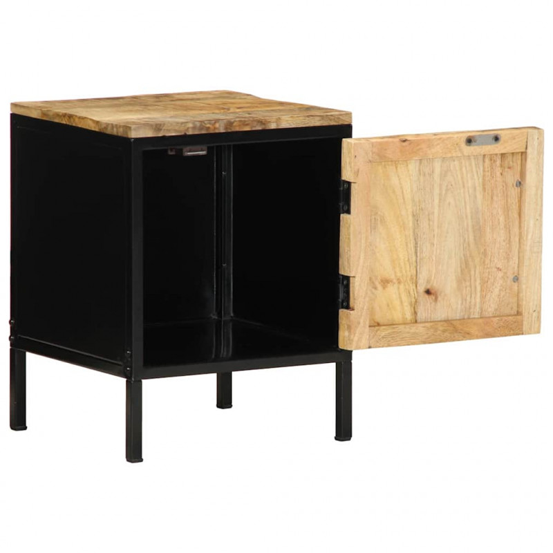 Szafka Nocna 2 pcs Brązowy i czarny 30 x 30 x 40 cm