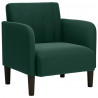 Sofa Fotel z Podłokietnikami Ciemnozielony 54 cm Aksamit