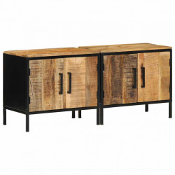Szafka Nocna 2 pcs Brązowy i czarny 50 x 30 x 45 cm
