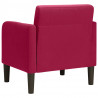 Sofa Fotel z Podłokietnikami Wino Czerwone 54 cm Aksamit