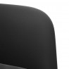 Sofa Fotel z Podłokietnikami Czarny 54 cm Aksamit