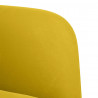 Sofa Fotel z Podłokietnikami Żółty 54 cm Aksamit