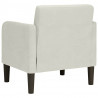 Sofa Fotel z Podłokietnikami Kremowy 54 cm Aksamit