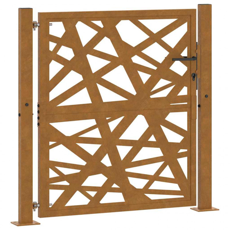 Brama ogrodowa 100x100 cm Stal nierdzewna Lekka konstrukcja