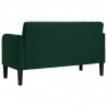 Sofa dwuosobowa Ciemnozielona 109 cm Aksamit