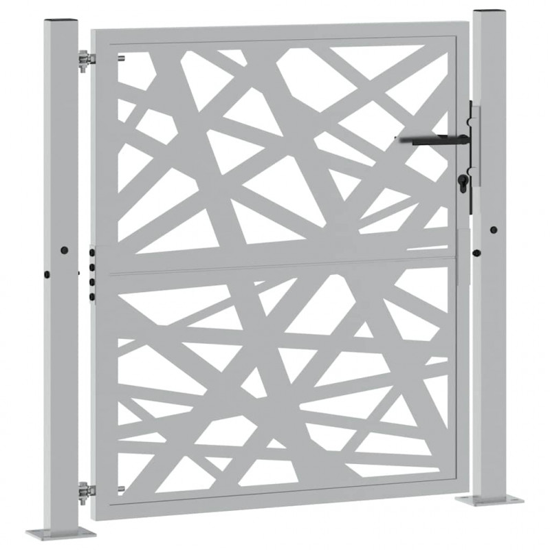 Brama ogrodowa 100x100 cm Stal nierdzewna Lekka konstrukcja