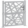 Brama ogrodowa 100x100 cm Stal nierdzewna Lekka konstrukcja