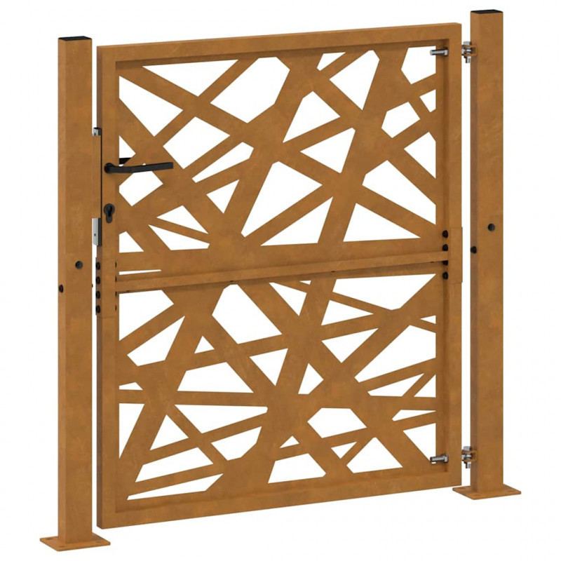 Brama ogrodowa 100x100 cm Stal nierdzewna Lekka konstrukcja