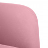 Sofa dwuosobowa różowa 109 cm aksamitna
