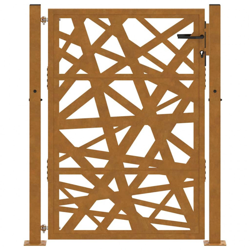 Brama ogrodowa 100x125 cm Stal nierdzewna Lekka konstrukcja