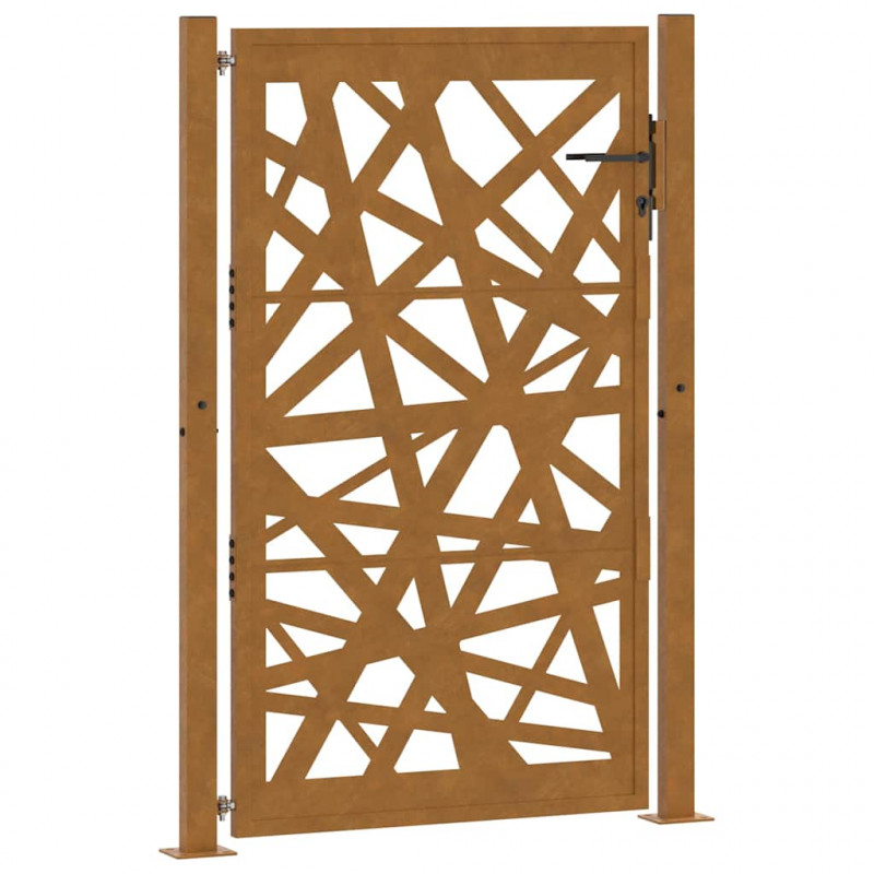 Brama ogrodowa 100x150 cm Stal nierdzewna Lekka konstrukcja