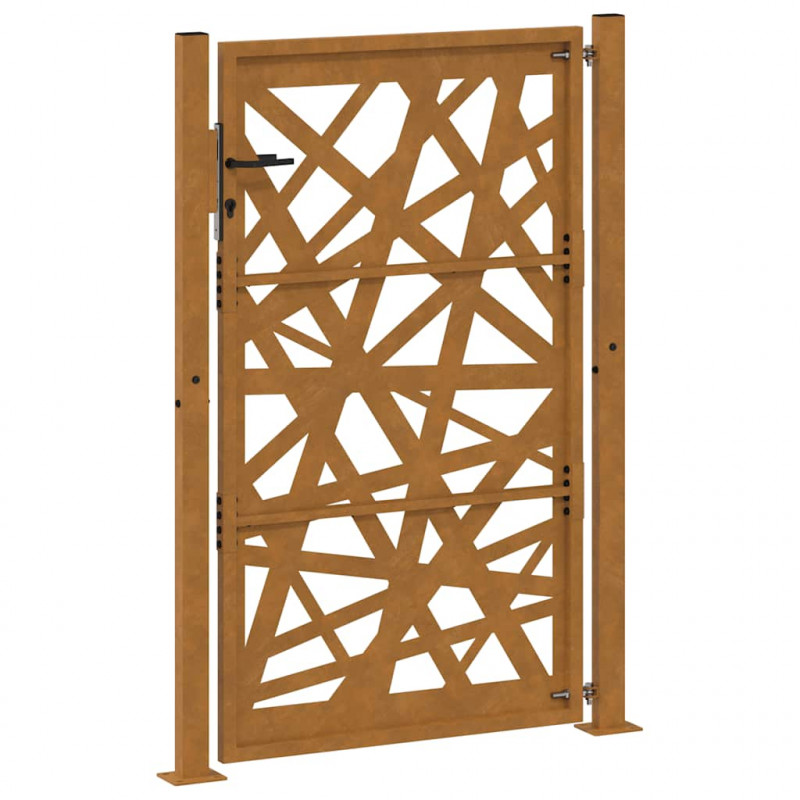 Brama ogrodowa 100x150 cm Stal nierdzewna Lekka konstrukcja
