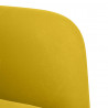 Sofa dwuosobowa żółta 109 cm aksamitna