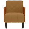 Sofa Fotel z Podłokietnikami Brązowy 55 cm Aksamit