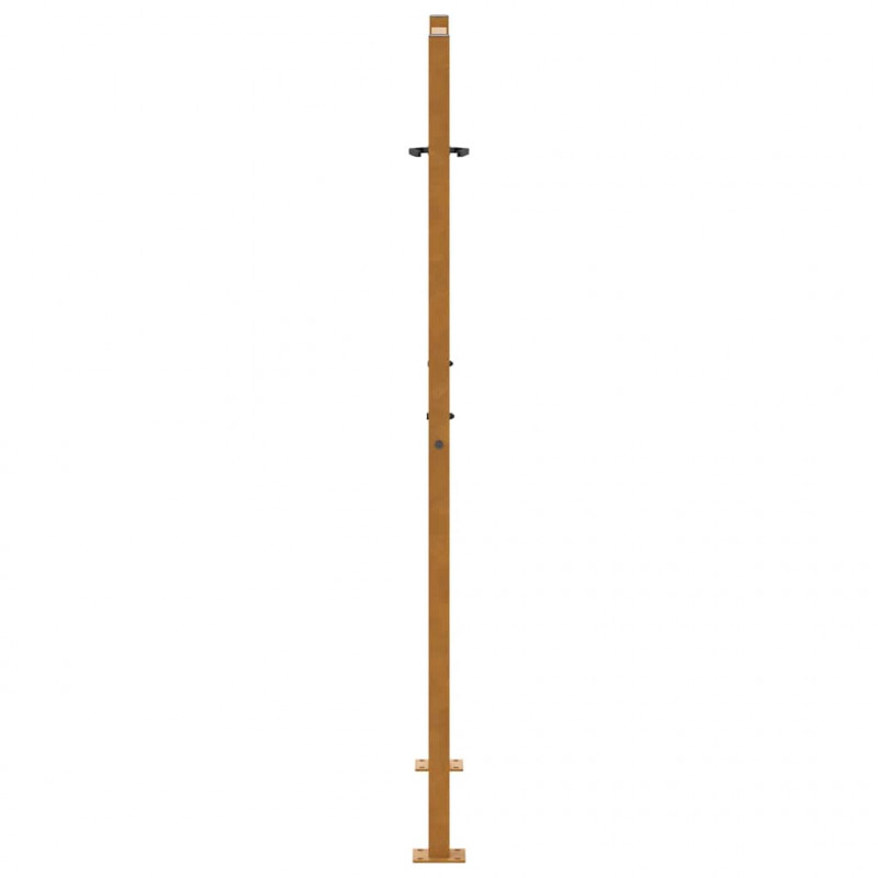 Brama ogrodowa 100x150 cm Stal nierdzewna Wzór liścia