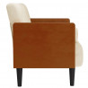 Sofa dwuosobowa z poduszkami 110 cm len