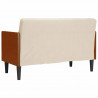 Sofa dwuosobowa z poduszkami 110 cm len