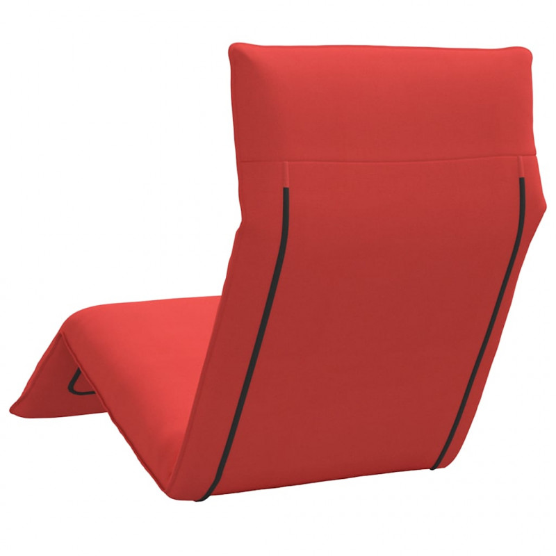 Leżak składany czerwony 175x54x8,5 cm Oxford Fabric