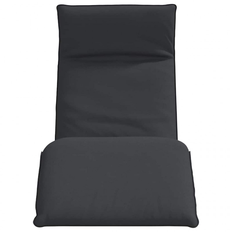 Leżak składany czarny 175x54x8,5 cm Oxford Fabric