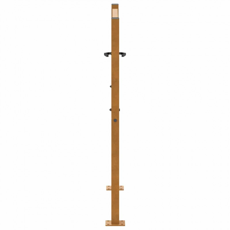 Brama ogrodowa 100x100 cm Stal nierdzewna Wzór fali