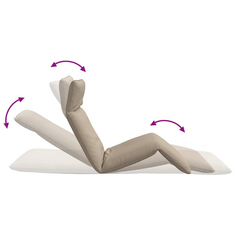 Leżak składany Taupe 175x54x8,5 cm Oxford Fabric