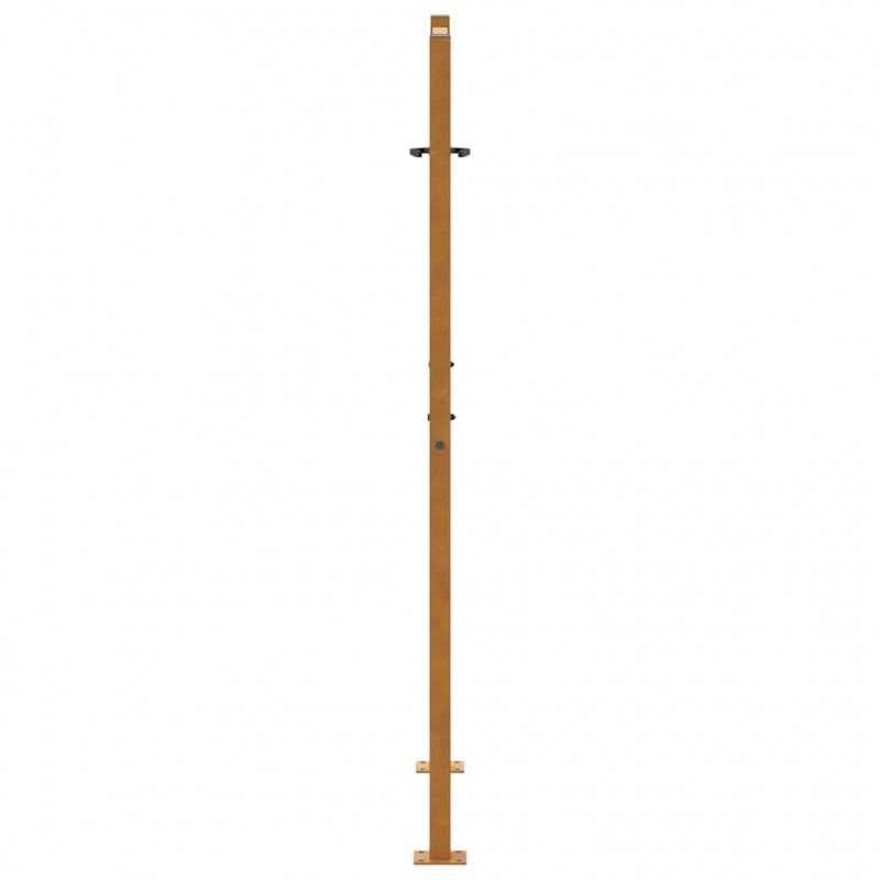 Brama ogrodowa 100x150 cm Stal nierdzewna Wzór fali