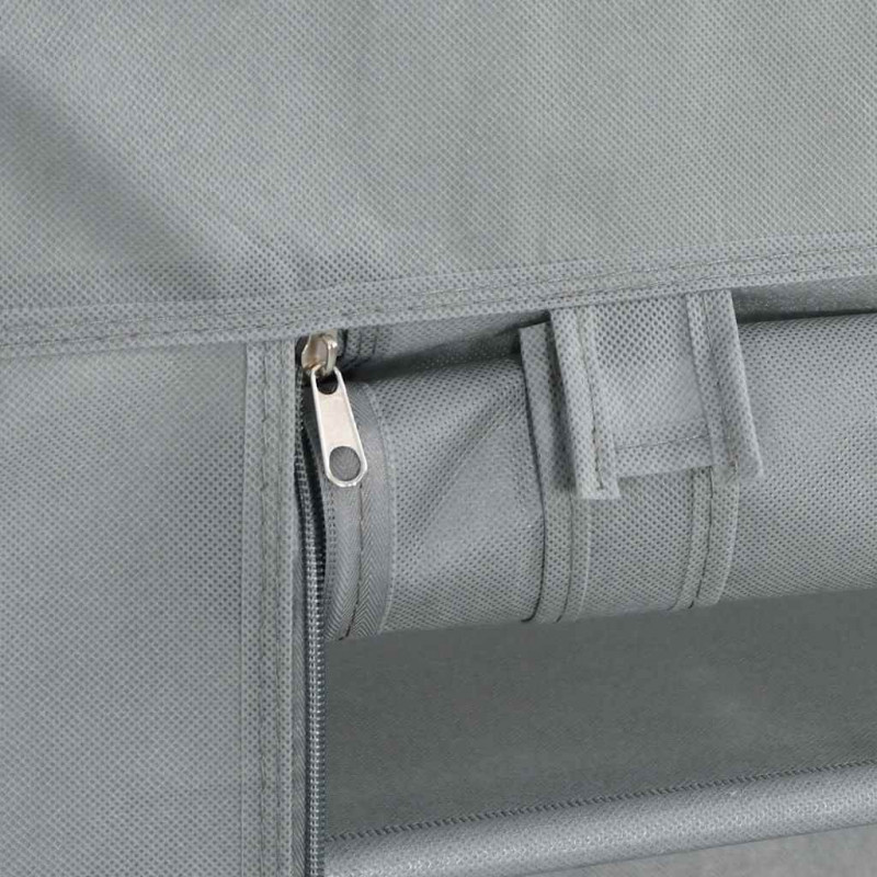 Szafka na buty Szara 60,5x30x97 cm Tkanina Non-woven