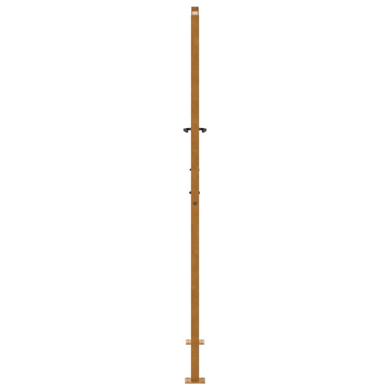 Brama ogrodowa 100x175 cm Stal nierdzewna Wzór fali