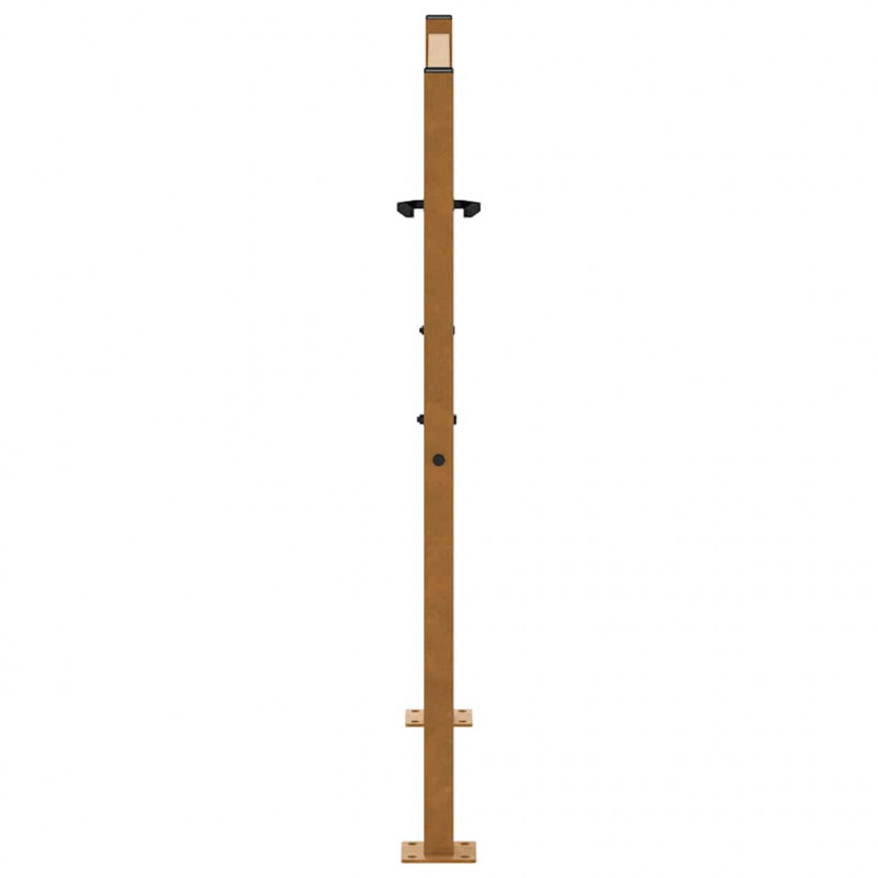 Brama ogrodowa 100x100 cm Stal nierdzewna Wzór śladu