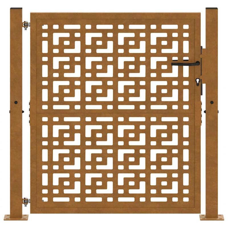 Brama ogrodowa 100x100 cm Stal nierdzewna Krzyż wzór