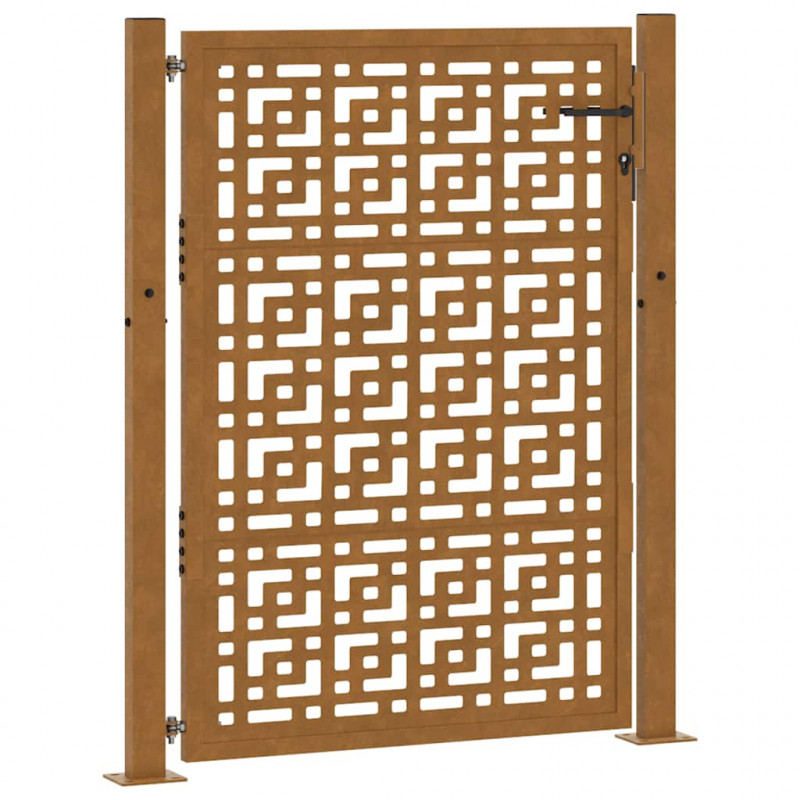 Brama ogrodowa 100x150 cm Stal nierdzewna Krzyż wzór